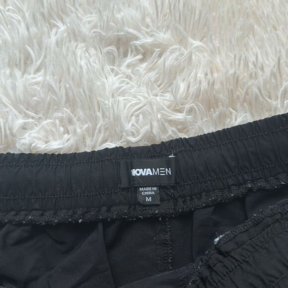 Nova Men Black Cargo Pull On Shorts Size Medium - Picture 3 of 3